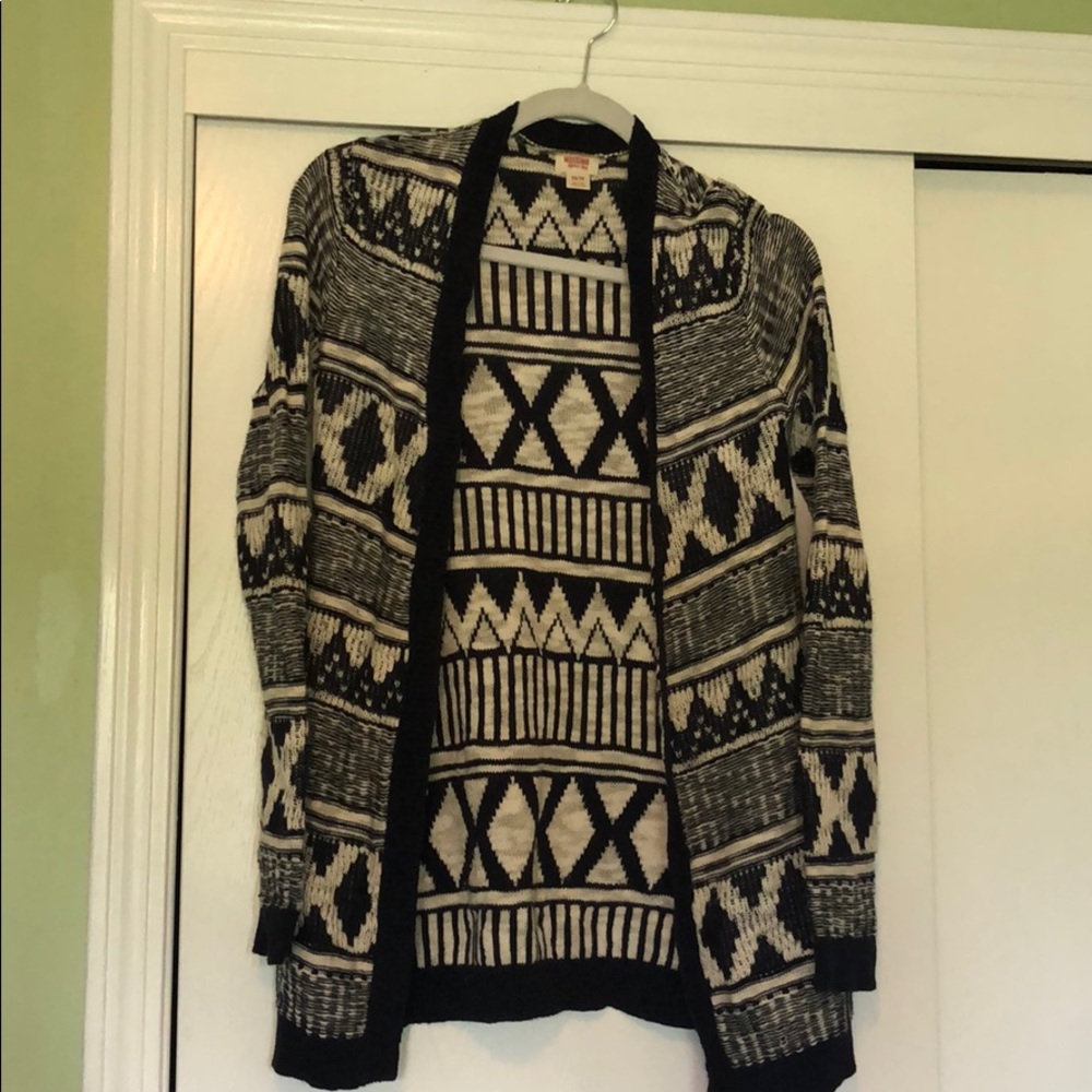 Navy Knitted Cardigan